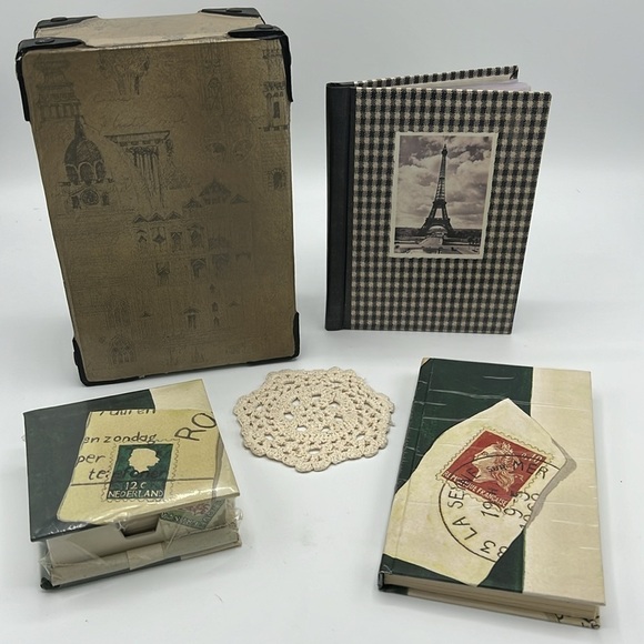 TRAVEL DECOR SET with JOURNAL AND PHOTO ALBUM - Picture 1 of 16